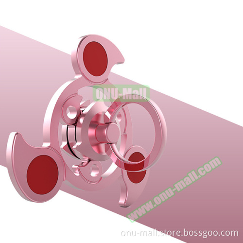 New Arrival Aluminum Alloy Rotating Finger Spinner with Ring Holder